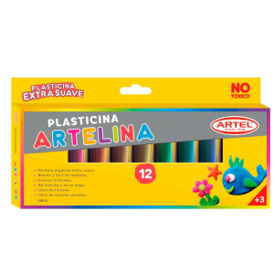 Plasticina artelina 12 colores Artel