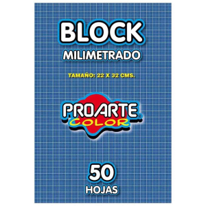 Block milimetrado 50 hojas Proarte
