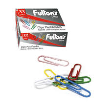 Clips plastificados colores 33 mm Fultons