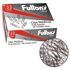 Clips Metálicos 33 mm Fultons