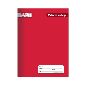 Cuaderno college matemáticas 7 mm 80 hojas Torre