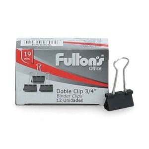 Doble clips 19 mm Fultons