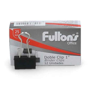 Doble clips 25 mm Fultons