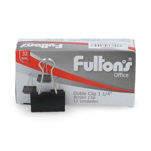 Doble clips 32 mm Fultons