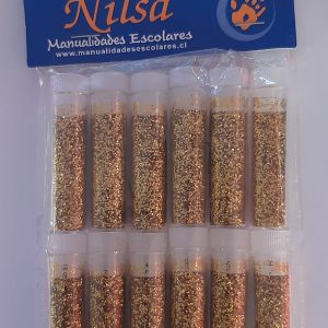 Escarcha dorada 12 pcs Nilsa