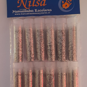 Escarcha plateada 12 pcs Nilsa