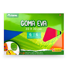 Estuche goma eva 20x30 cm (6 pliegos) - Torre