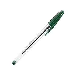 Lapicera verde punta media Bic