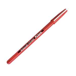 Lapicera roja punta media Torre