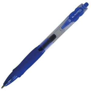Lapicera gel azul retractil 0.7 mm Lavoro