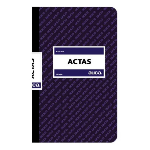 Libro de actas Auca (50 hojas)