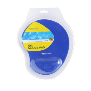 Mousepad Gel Apoyamuñeca Antideslizante Tecmaster Azul