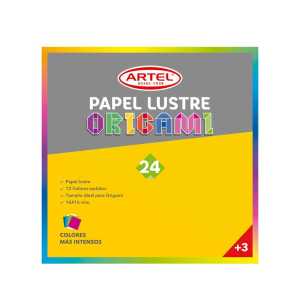 Papel lustre origami 16x16 cms Artel