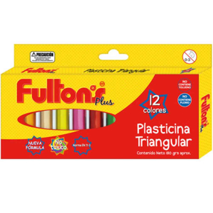 Plasticina 12 colores Fultons
