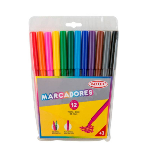 Plumones 12 colores Artel (2001.0112)