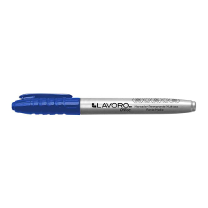 Plumón permanente azul punta media Lavoro