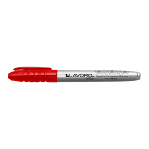 Plumón permanente rojo punta media Lavoro