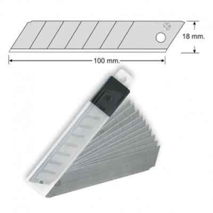 Repuesto cuchillo cartonero 100 x 18 mm (12)