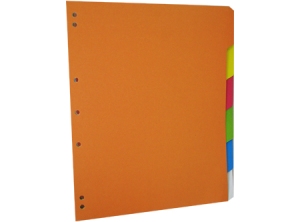 Separadores carta 6 posiciones 6 colores - Halley