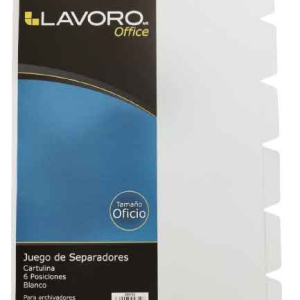 Separadores oficio 6 posiciones blanco - Lavoro