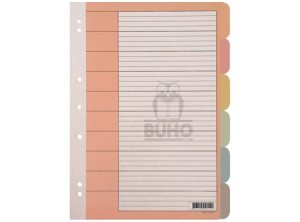 Separadores A4 6 posiciones - Buho