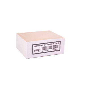 Taco papel corriente Blanco 500 hojas 9x9 cm Halley
