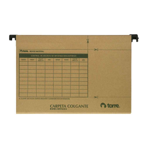 Carpeta colgante Kraft b/metal Torre