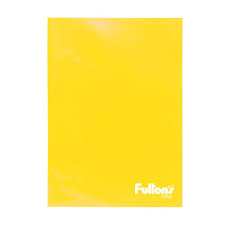 Carpeta plastificada oficio, con gusano - Amarilla - Fultons