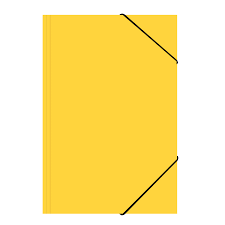 Carpeta con elástico oficio - Amarillo - Lavoro