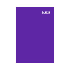 Carpeta plastificada oficio, con gusano - Morado - Auca