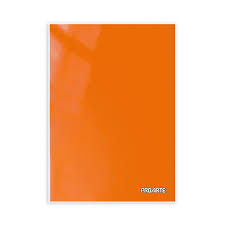 Carpeta plastificada oficio, con gusano - Naranjo - Proarte