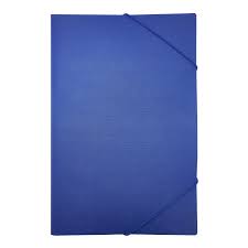 Carpeta Portadocumento PVC con elástico oficio - Azul - Lavoro