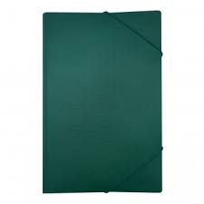 Carpeta Portadocumento PVC con elástico oficio - Verde - Lavoro