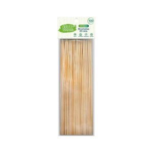 Palos de brocheta 20 cms (100 unidades) - Eco Big Party