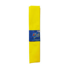 Papel crepé amarillo 50x200 cms (pliego) - Art and Craft