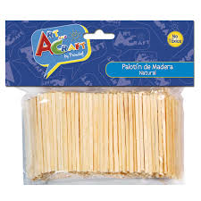 Palotín madera natural (300 un.) - Art and Craft