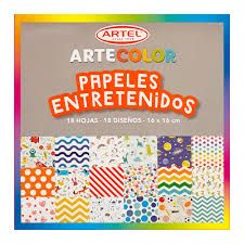 Papel entretenido 16x16 cms Artel