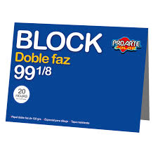 Block dibujo doble faz 99 1/8 Proarte