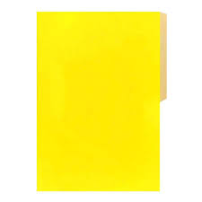 Carpeta cartulina pigmentada oficio brillante Amarilla - Buho