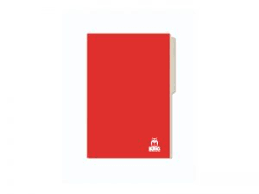Carpeta cartulina pigmentada oficio brillante Roja - Buho