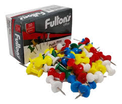 Chinche de colores (Push Pins) - 50 unidades