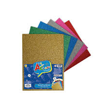 Goma eva glitter 20x30 cm (paquete 6 colores surtidos) - Art and Craft