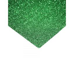 Goma eva glitter 20x30 cm Verde oscuro
