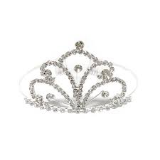 Tiara metálica Flor