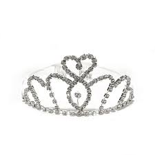 Tiara metálica corazón