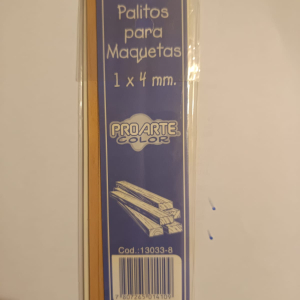 Palos para maqueta 1 x 4 mm