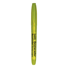 Destacador bolsillo punta biselada Amarillo Fluor