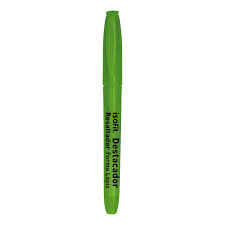 Destacador bolsillo punta biselada Verde Fluor