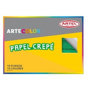 Estuche papel crepé 10 pliegos 25x35 cm Artel (1001.0922)