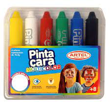 Pinta cara multicolor, 6 colores - Artel (2065.0045)